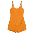 thumbnail image 3 of Anti Exposure Sports Dress With Lined Shorts, Removable Pads, And Pockets Orange XXXL, 3 of 3