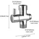 thumbnail image 1 of Pieza de repuesto del sistema de adaptador de ducha con válvula de interruptor de 3 vías, 1 of 2