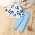 thumbnail image 4 of Mnyotv Girls 2 Piece Fall Winter Outfits Printed Long Sleeve T Shirt and Elastic Waisted Pants Size 3-4 Years, 4 of 6