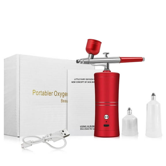 Airbrush with Compressor Spray Gun for Painting Modeling Crafts Nail Art Portable Air Brush Painting Spray Gun with Compressor