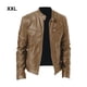 thumbnail image 5 of Sonducket Chaqueta de moto para hombre Varios tamaños disponibles Chaquetas cálidas a prueba de viento Múltiples bolsillos delanteros Abrigos y chamarras caqui XL, 5 of 6