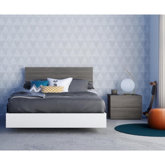 Nexera 3-Piece Bedroom Set With Bed Frame, Headboard & Nightstand, Full