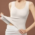 thumbnail image 5 of Mepaouo Women Thermal Tank Tops Sleeveless Warm Fleece Cami Underwear Vest for Cold Weather(White,L), 5 of 7