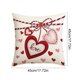 thumbnail image 3 of V-alentine's Day Themed Pillow Cover Heart And Floral Print Sofa Decorative Pillowcase Holiday Decoration, 3 of 6