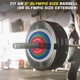 thumbnail image 4 of 2-Inch Colored Fractional Weight Plates Set: 1.25LB, 2.5LB, 5LB Rubber-Coated Plates with Steel Insert for Barbell, Ideal for Home Gym & Strength Training, 4 of 8