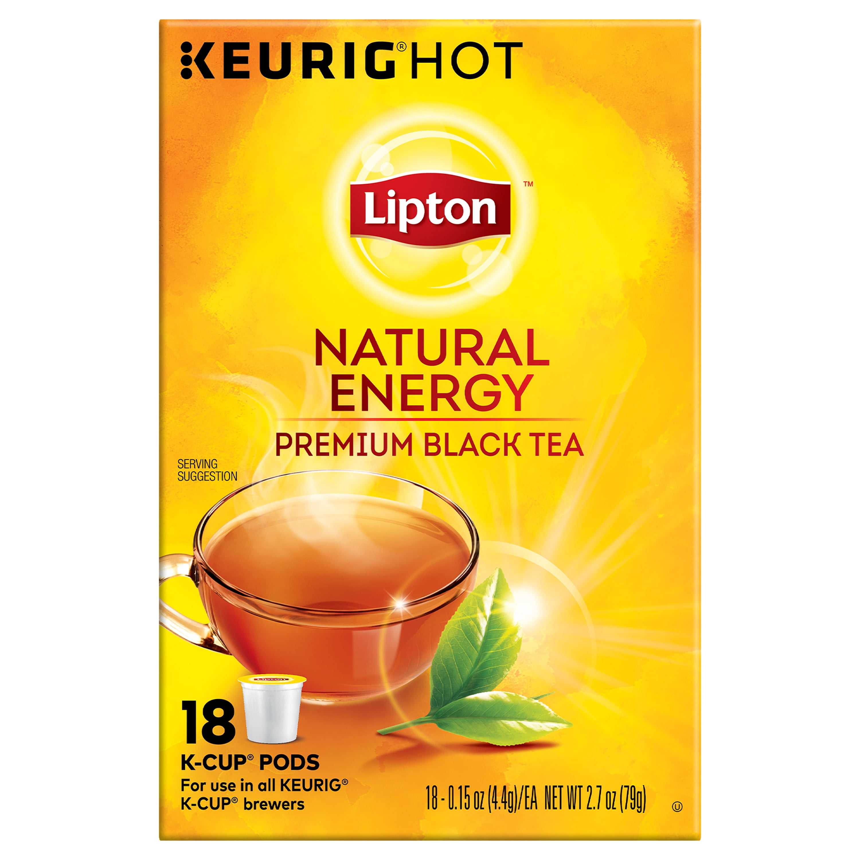 Lipton Natural Energy Black Tea K-cups 