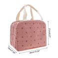 thumbnail image 5 of Unique Bargains 1 Pc Portable Thermal Lunch Bag for Work 10.24"x7.09"x8.27" Pink Pink, 5 of 5
