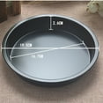 thumbnail image 4 of Uanit Pizza Pan Premium Non-Stick Bakeware Round Deep Dish Carbon Steel Pizza Tray Cake Pan Perfect Results Kitchen Tools for Homemade Pizza 7 inch Black, 4 of 8