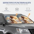 thumbnail image 4 of Naloa Rainbow English Cocker Spaniel Print 2-Piece Windshield Sunshade,Foldable Car Front Window Sun Shades,for Most Sedans SUV Truck-Medium, 4 of 6