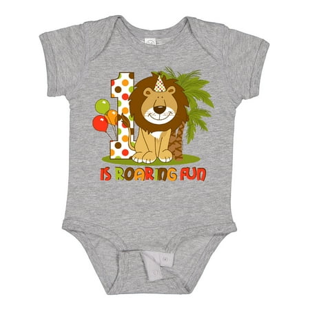 

Inktastic Cute Lion 1st Birthday Gift Baby Boy Bodysuit