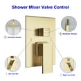 thumbnail image 3 of Kichae 16 inch Rain Shower Head Ceiling Mounted Pressure Balancing Shower System-Gold, 3 of 6