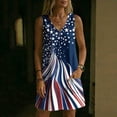 thumbnail image 6 of Erwazi Summer Dresses for Women 4th Of July Printed Crew Neck Sleeveless Ankle Length Dress Celebrations Outdoor Parties Activities Casual Dresses, 6 of 6