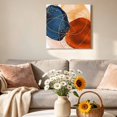 thumbnail image 6 of Canvas Wall Art Red Blue Navy Canvas Art Print Color Block Gold Line Abstraction Art Pictures Wall Decor for Living Room Bedroom Artwork Decorations Stretched Framed Ready to Hang 10"x10", 6 of 9