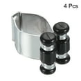 thumbnail image 3 of Clip de pared de metal para tacos de billar Uxcell, soporte para tacos de billar, tono plateado, paquete de 4, 3 of 5