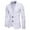 White, variant on jjayotai Mens Tops Clearance Men's Classic Casual Slim-fit Blazer Jacket Solid Suit Notched Lapel Two Button Suit Coat Business Jacket