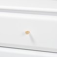 thumbnail image 6 of Baxton Studio Naomi Classic and Transitional White Finished Wood 6-Drawer Bedroom Dresser, 6 of 9