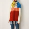 thumbnail image 4 of Jusqu'à 65 % de Rabais Mode Femmes Longues à Rayures à la Main Couleur à Franges Foulards Chauds Foulards Imprimés Foulard à la Mode en Liquidation, 4 of 6