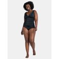 thumbnail image 2 of Time and Tru Women's and Women's Plus Plunge One Piece Swimsuit, Sizes XS-3X, 2 of 5