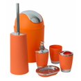 thumbnail image 1 of Bathroom Set 6-Piece Accessory Bin Soap Dish Dispenser Tumbler Toothbrush Holder, 1 of 10