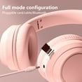 thumbnail image 6 of Ankereame Bluetooth 5.3 Headset HIFI Foldable with 16H Battery Life - Wired/Wireless 40mm Driver, Type-C Fast Charge, Lightweight Pink Headphones, 6 of 7