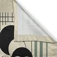 thumbnail image 2 of Ambesonne Monstera Kitchen Curtains, Mid Century Boho Abstract, 55"x45", Evergreen Sepia Dusk, 2 of 3