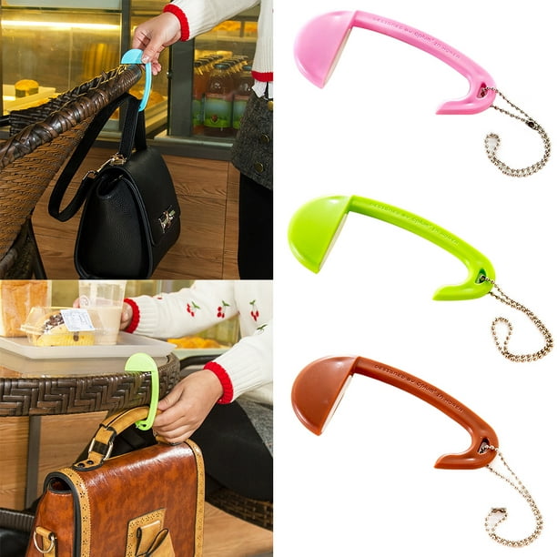Windfall Portable Removable Plastic Bag, Best Purse Hanger For Table