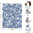 thumbnail image 4 of Dog with Woof and Bark Blanket,Comfortable Soft Flannel Throw Blanket,All Season,Warm Lightweight Blankets for Sofa Bed Couch Living Room Chair,30"x40", 4 of 4