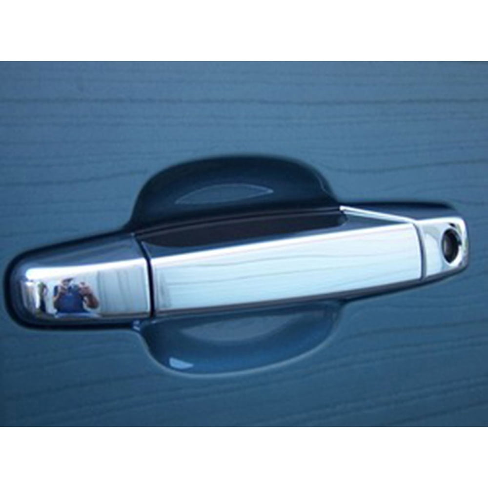 FOR 2007-2013 Chevy Silverado Tahoe Chrome 4 Door Handle Cover w/ Key Hole 