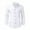 White, variant on Busydd Mens Dress Shirts S-3XL Stylish Solid Color Long Sleeve Formal Business Casual Shirt Turndown Collar Button Down Shirt Comfortable Slim Mens Shirt
