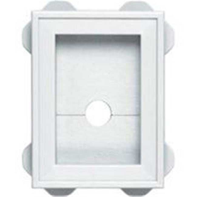 BUILDERS EDGE 130030003001 Mounting Block, 5 in W, White