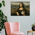 thumbnail image 6 of Hidden Frame Canvas Wall Art - Parody "Mona Lisa" Holding Toilet Paper Roll Playful Art Popular Wall Decor for Bathroom 16x12in, 6 of 8