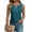 Lake Blue, variant on Fantaslook Dressy Tank Tops for Women Keyhole Pleated Sleeveless Blouses Business Casual Tops Work Shirts
