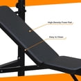 thumbnail image 3 of Gaderth Adjustable Weight Bench with Barbell Rack, Foldable Workout Bench Press Set, 5-Level Height Barbell Stand, Incline Decline Flat Bench, 330 LB Capacity for Home Gym Strength Training, 3 of 6