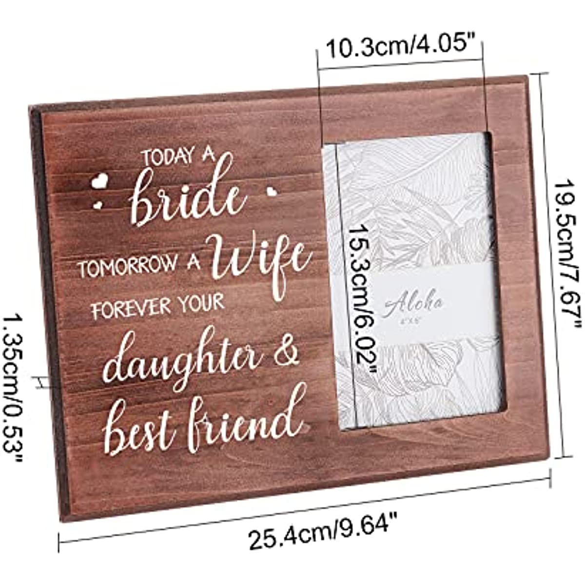 Braid Frame 4in x 6in The Best Wedding Gift