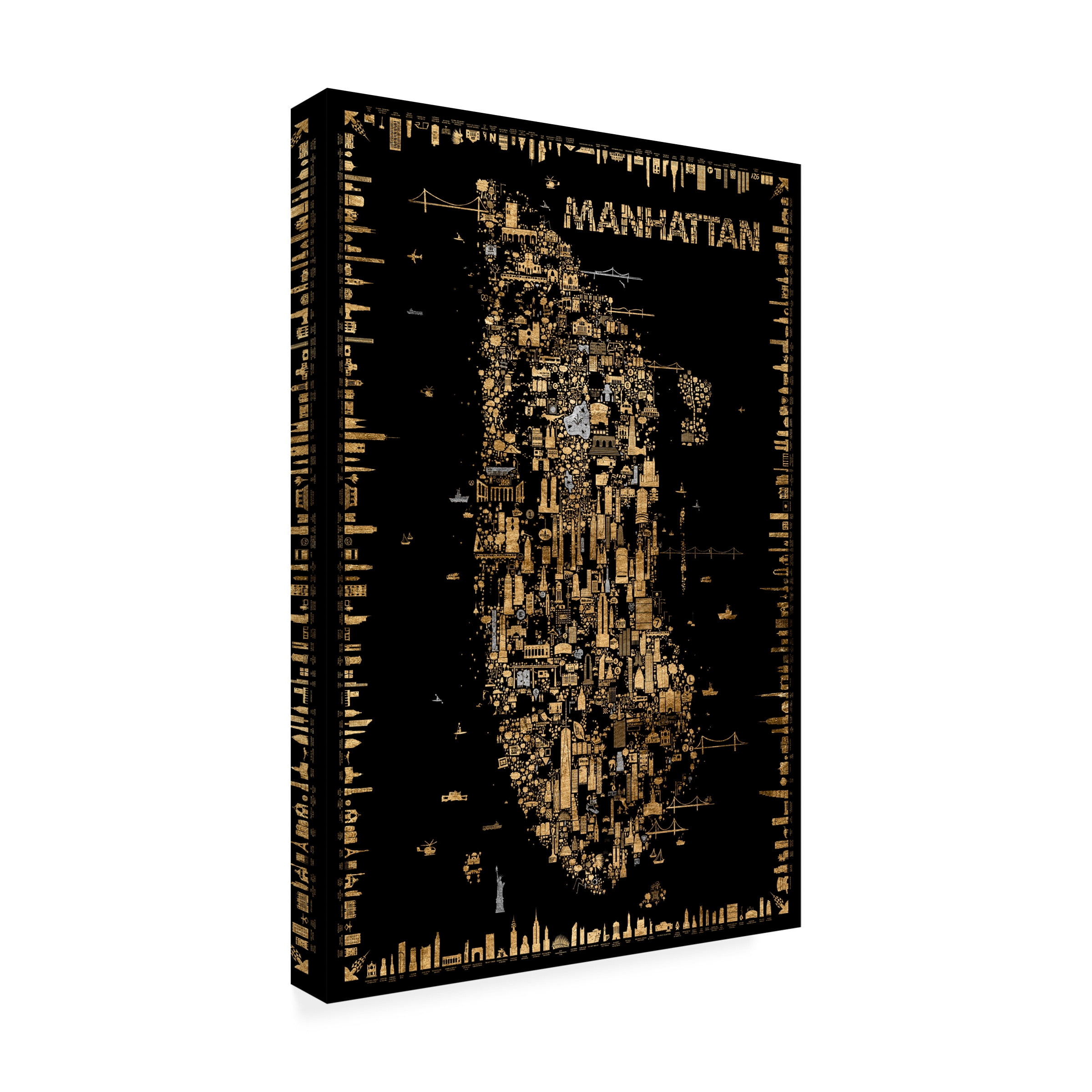 Rafael Esquer 'Glam New York Collection Manhattan' Canvas Art