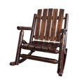 thumbnail image 4 of Innovaze Rustic Solid Fir Wood Rocking Chair, Weather-Resistant Finish for Patio, Porch ( Heavy-Duty 700 lbs, Handcrafted), 4 of 8