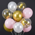 thumbnail image 4 of 30pcs 30.48 cm Metallic Golden Balloons Pearl White Latex Balloons Golden Confetti Balloons for Birthday Weddings Anniversary Party Decorations, 4 of 5