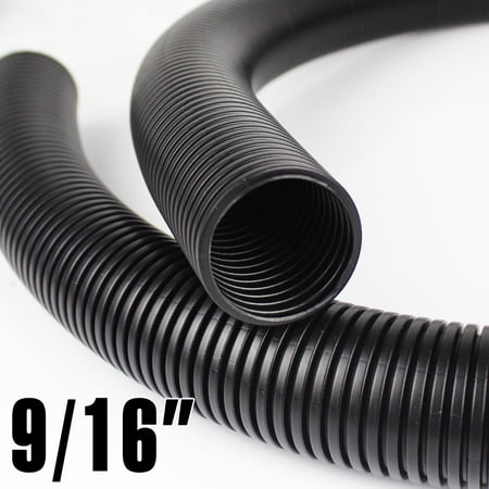 Split Wire 9/16inch Black Loom Conduit Corrugated Plastic Wire Cover Protect Wires Cables price history on PriceWatchPro