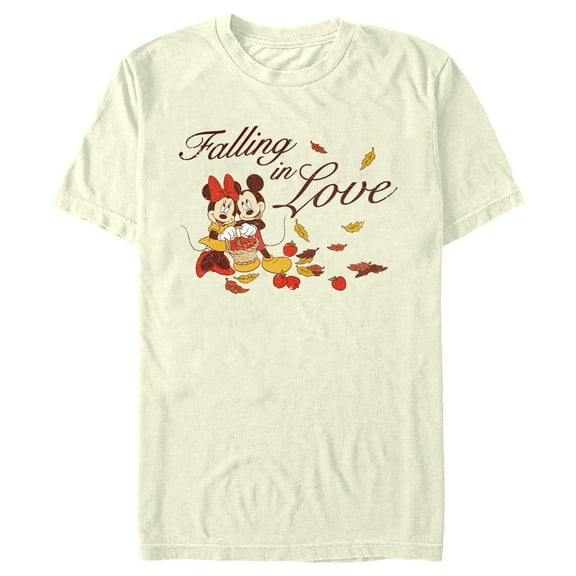 Men's Mickey & Friends Falling In Love  Graphic T-Shirt