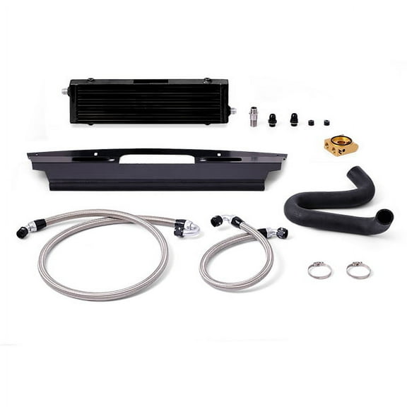 Mishimoto MMOC-MUS8-15TBK Oil Cooler Kit Compatible With Ford Mustang GT V8 2015-2017 Black