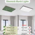 thumbnail image 5 of Dark Green Burlap Texture Magnetic Fluorescent Light Covers for Ceiling Lights 2x4Ft, Farmhouse Vintage Green Office Classroom Kitchen Drop Ceiling Light Covers Lighting Filters Shade Panel 3 Packs, 5 of 9