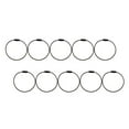 thumbnail image 3 of Masteelf 10pcs Metal Wire Keychain Cables Colored Key Ring Loops for Keychain Hanging Luggage ID 15mm ( Black ), 3 of 10