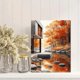 thumbnail image 2 of Qisvanset Framed Canvas Wall Art 12x16 Inch Watercolor Fall Scenery Hangable Nature Canvas Art, 2 of 5