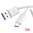 thumbnail image 3 of Moyic Cable de carga USB C de repuesto para tipo C, línea de datos móviles, línea alámbrica de carga rápida, accesorios de Cable USB Teléfono y Comunicación Blanco 2m, 3 of 6
