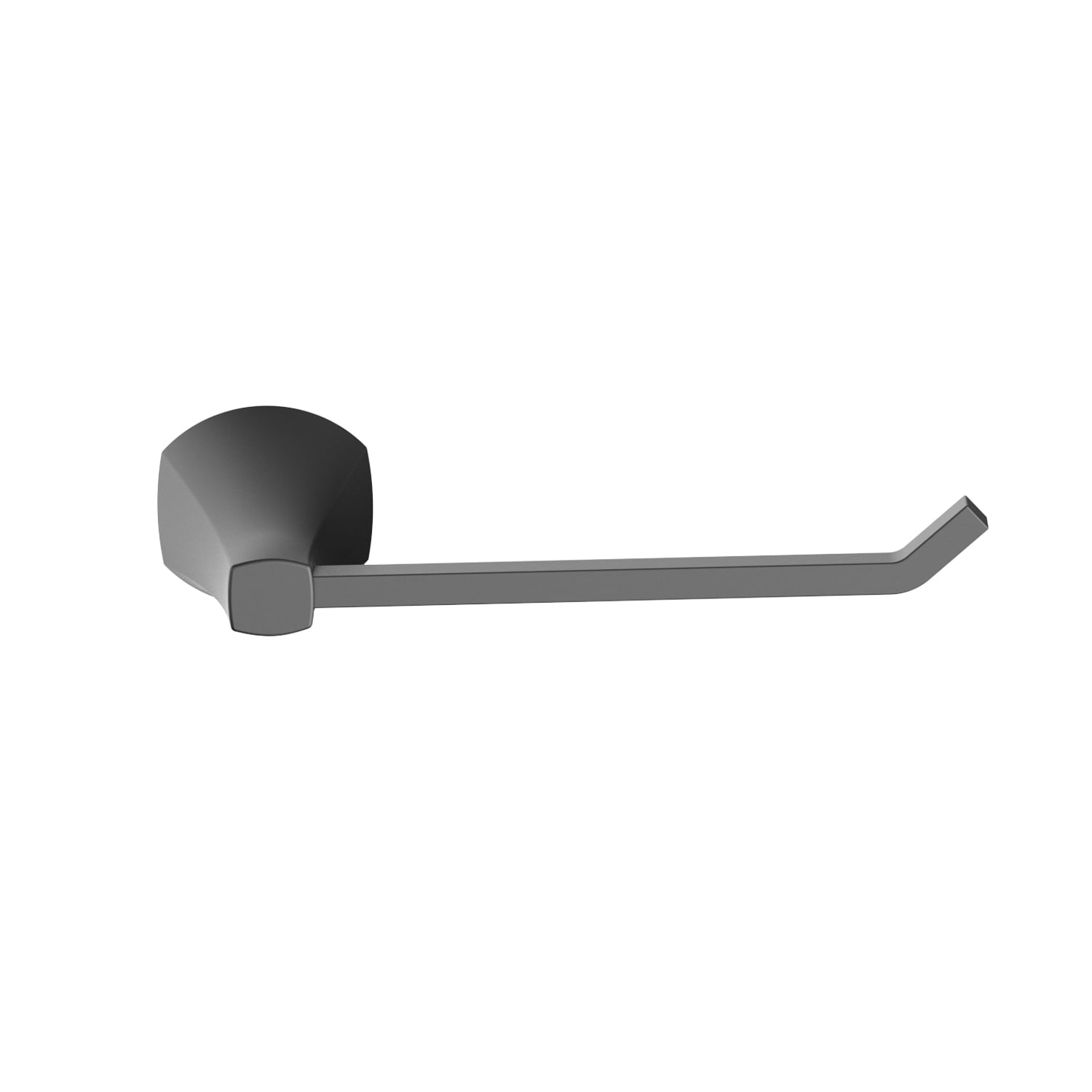 (2 pack) Better Homes & Gardens Simple Flare Style Wall Mount Toilet Paper Holder Matte Black Finish