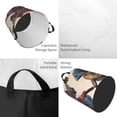 thumbnail image 2 of Goofa Samurai Frog Guitar Printed Circular Hamper,Laundry Basket with Handles,Storage Baskets Foldable,Large Capacity Laundry Hamper-, 2 of 6