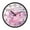 Pink Heart-shaped Glass, variant on Voice Activated Clock with Glow Light 12 Inch Large Silent Wall Clock Battery Operated for Home Decor A Heart-shaped Cloud