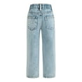 thumbnail image 4 of XXWXYD Clearence Kids Girls Ripped Jeans Style Destroyed Washed Denim Pants Baggy Loose Fit Street Fashion Casual Trousers for Tweens, 4 of 8