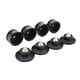 thumbnail image 1 of almohadillas de aluminio a prueba de golpes con soporte de aislamiento para altavoz Audiocrast IF03S, color negro, 1 of 5