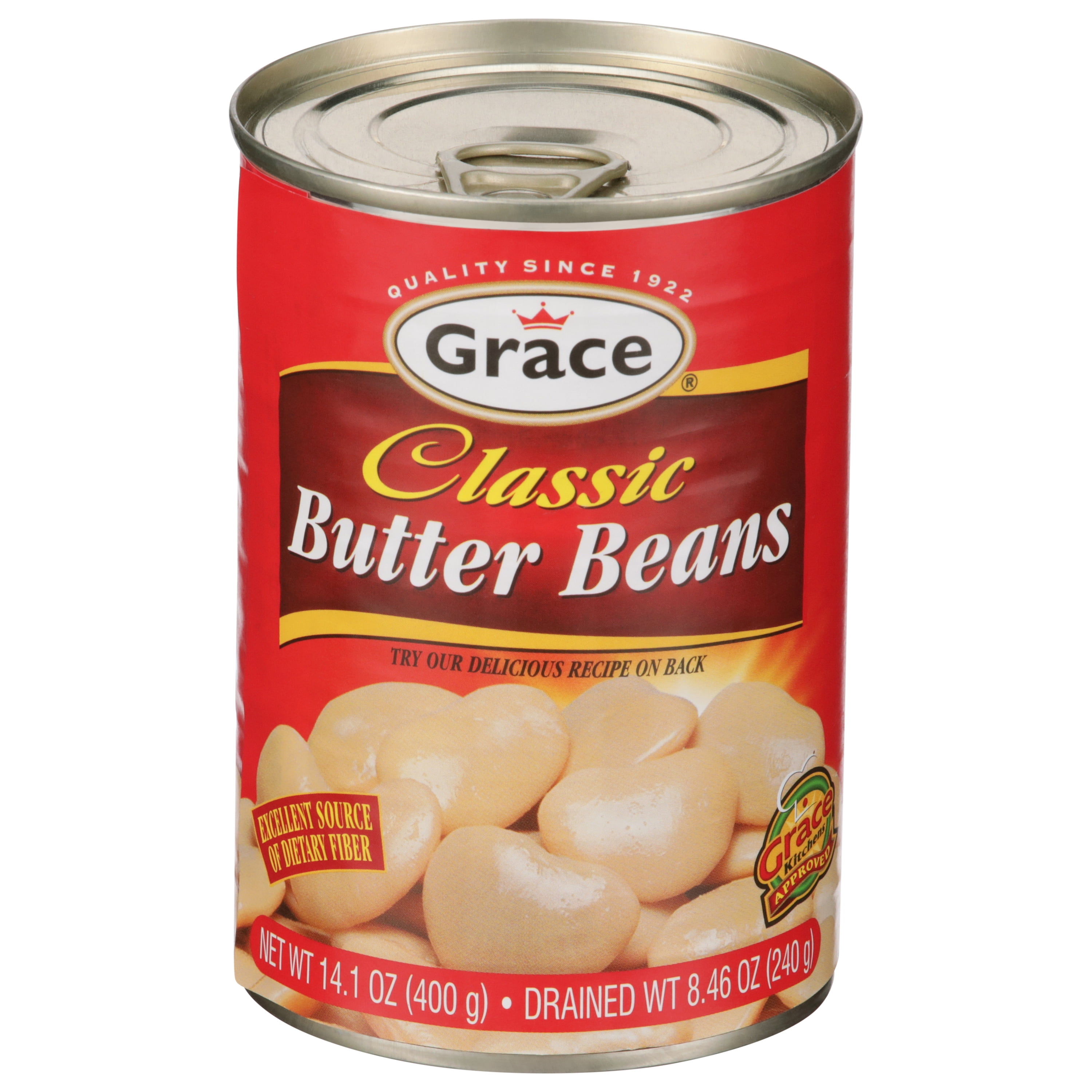 (7 pack) Grace Classic Butter Beans, 14.1 oz Can